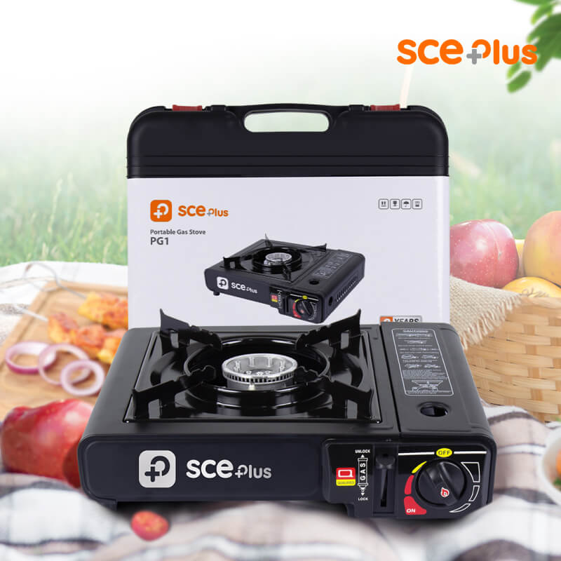 เตาแก๊สปิคนิค SCE Plus รุ่น PG1 สีดำ