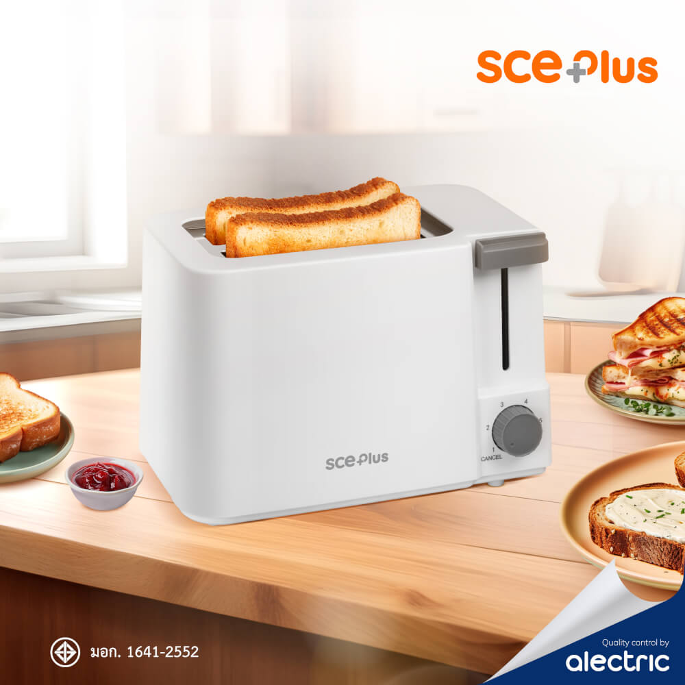  เครื่องปิ้งขนมปัง SCE Plus รุ่น TT1 สีขาว
