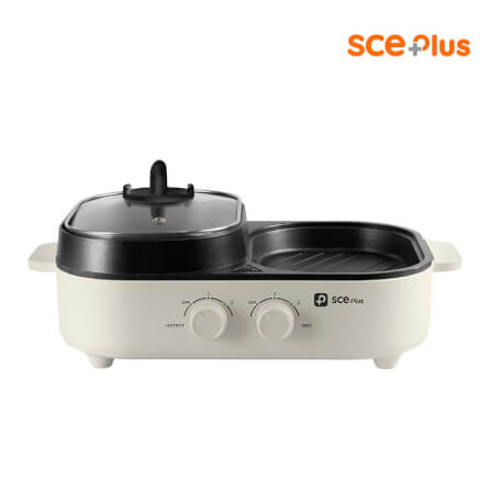 เตาปิ้งย่างไฟฟ้า SCE Plus รุ่น G20 สีครีม_0