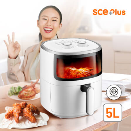 หม้อทอดไร้น้ำมัน SCE Plus รุ่น Z-LED5 สีขาว_7