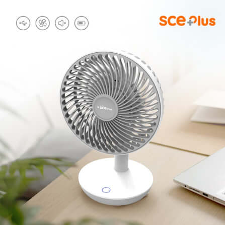 พัดลมพกพา SCE Plus รุ่น TF1 สีขาว_8