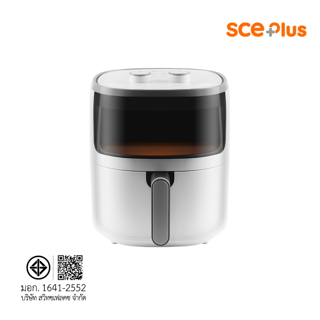 หม้อทอดไร้น้ำมัน SCE Plus รุ่น Z-LED5 สีขาว_6