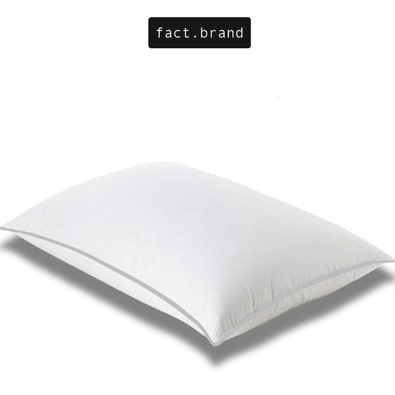 หมอนหนุน Fact.Brand ไมโครไฟเบอร์ แบบเวอร์จิ้น รุ่น นุ่ม สีขาว_0