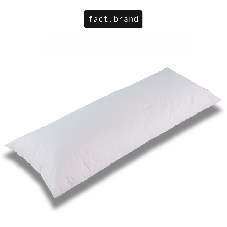 หมอนข้าง Fact.Brand เส้นใยไมโครไฟเบอร์ รุ่น นุ่ม สีขาว_0