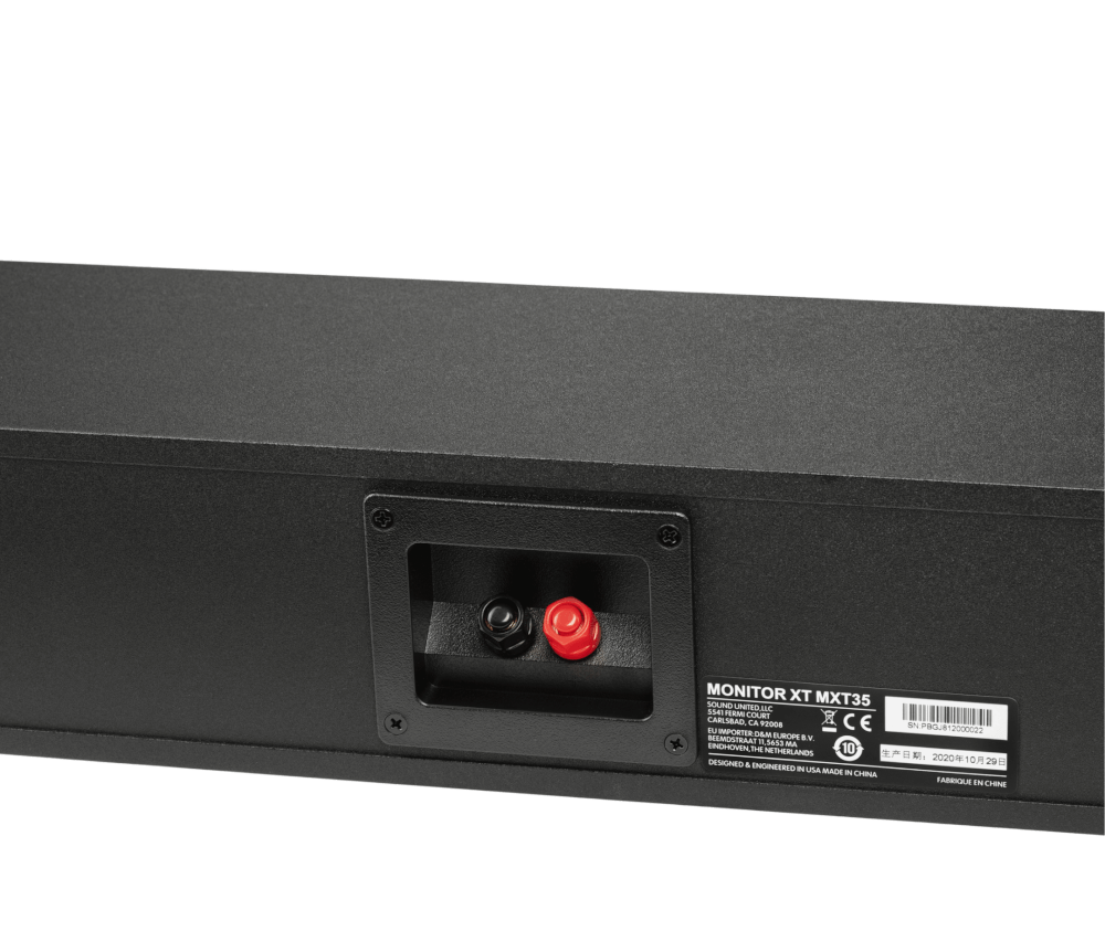 ลำโพง POLK MONITOR MXT35 LOW-PROFILE, HIGH RESOLUTION CENTER CHANNEL LOUDSPEAKER