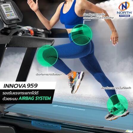 ลู่วิ่งไฟฟ้า NORTH FITNESS รุ่น INNOVA959 3.5 HP_8