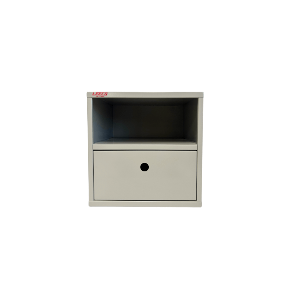 ตู้โชว์ ตู้แขวน LEECO BX-1D สีเทาอ่อน