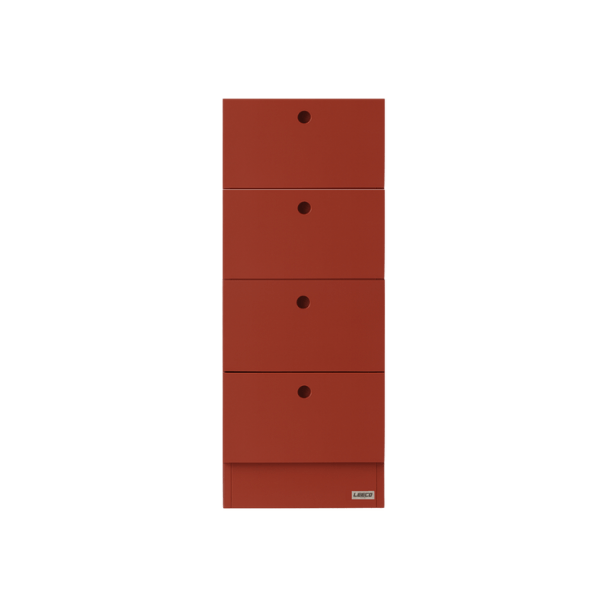 ตู้ลิ้นชัก 4 ลิ้นชัก LEECO LC03-C TERRACOTTA RED