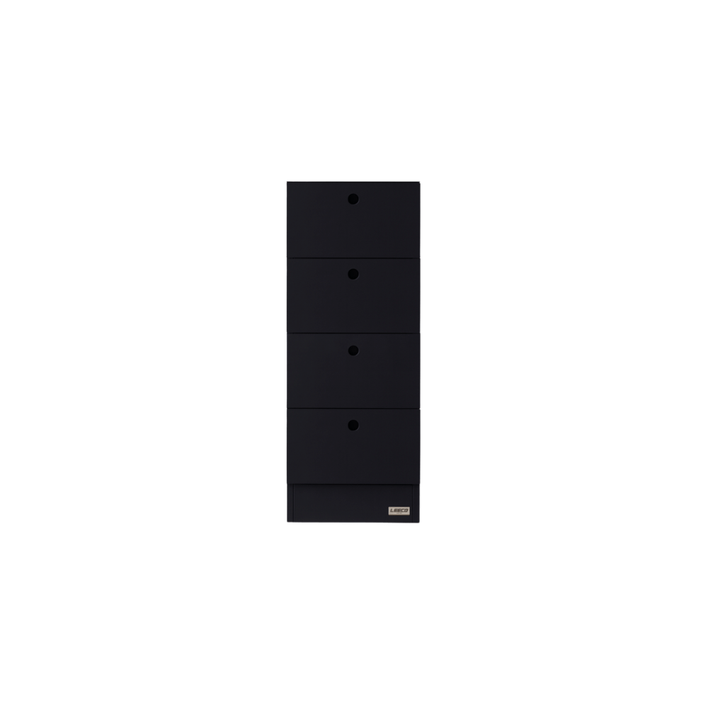 ตู้ลิ้นชักเหล็ก 4 ลิ้นชัก LEECO LC03-C SHADOW BLACK