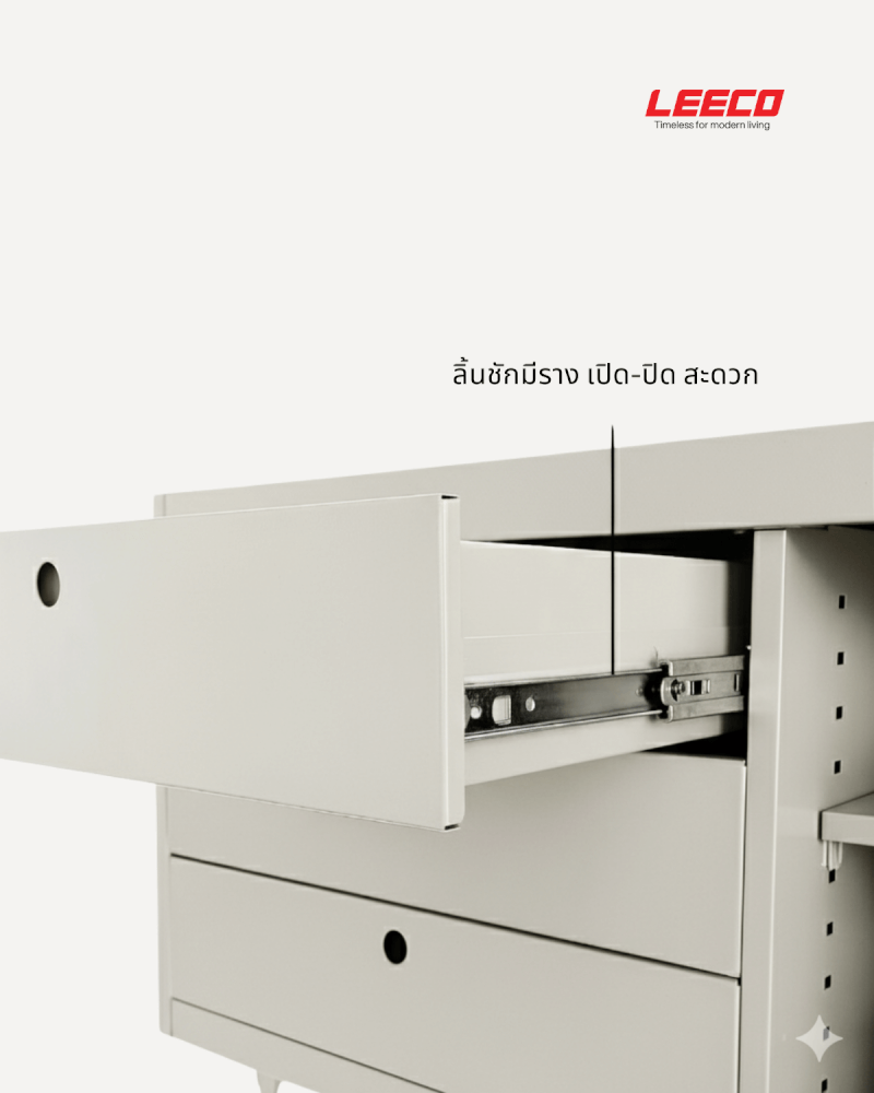 ตู้วางทีวี LEECO LC02-A ขนาด 119.5 ซม MARBLE WHITE