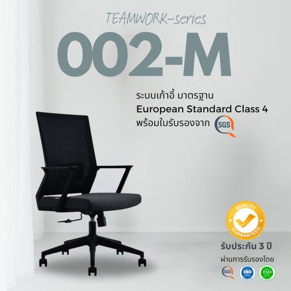 เก้าอี้สุขภาพ LEECO TEAMWORK-002-M ดำ_3