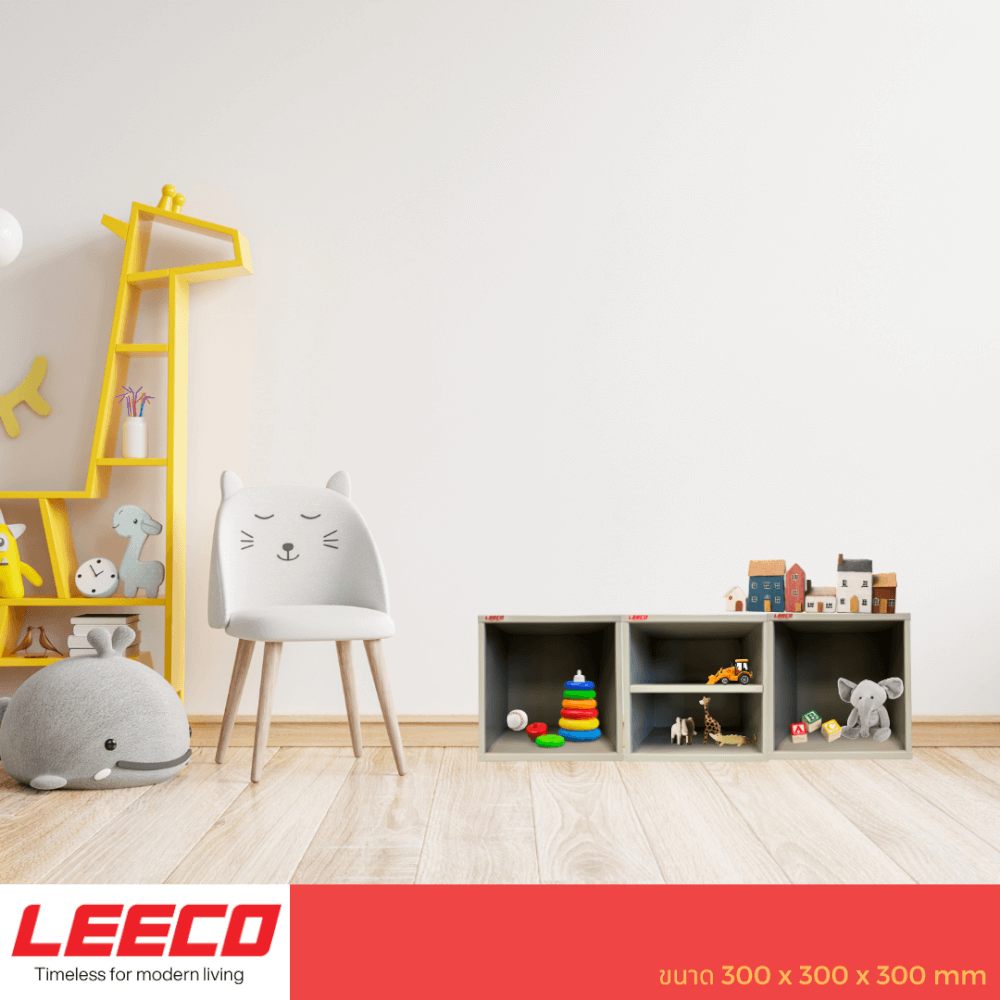 ตู้โชว์ ตู้แขวน LEECO BX-2D สีเทา