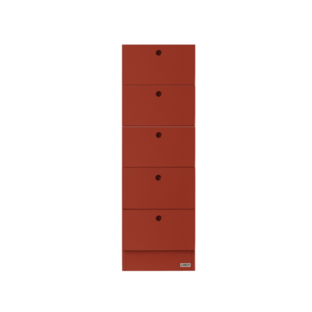 ตู้ลิ้นชัก 5 ลิ้นชัก LEECO LC03-D TERRACOTTA RED_0
