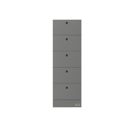 ตู้ลิ้นชักเหล็ก 5 ลิ้นชัก LEECO LC03-D CONCRETE GREY_0