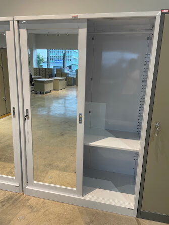 ตู้เสื้อผ้า บานเลื่อนกระจกเงา LEECO SWM-0604 สีขาว 4 ฟุต_2