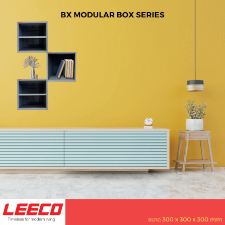 ตู้โชว์ ตู้แขวน LEECO BX-2D สีเทา_5