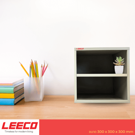 ตู้โชว์ ตู้แขวน LEECO BX-1D สีเทา_8