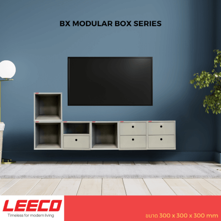 ตู้โชว์ ตู้แขวน LEECO BX-2D สีเทา_8