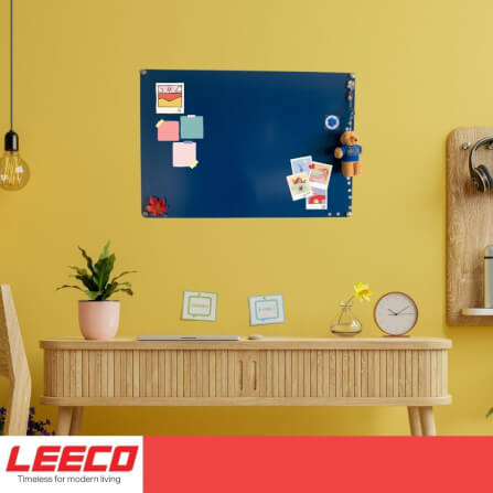 บอร์ดกระดานแม่เหล็กติดผนัง LEECO รุ่น MB-5840 น้ำเงิน_3