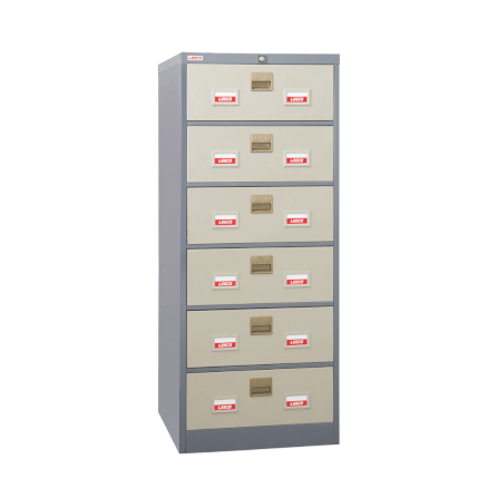 ตู้เก็บเอกสาร 6 ชั้น LEECO รุ่น CD-056 สีเทาสลับ ขนาด A5 หรือ OPD Card_0