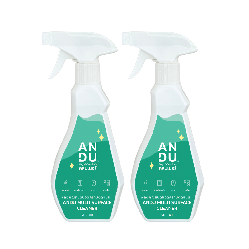 [แพ็ก 2 ขวด] น้ำยาขจัดคราบน้ำ คราบหินปูน ANDU (อันดู) 500 มล._0