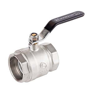 บอลวาวล์ทองเหลือง LL1116 แบบชุบนิคเกิ้ล 1-1/4"