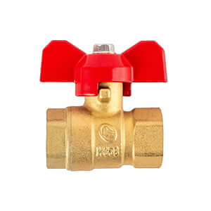 บอล์วาล์วปีกผีเสื้อ LL1042 แบบไม่ชุบนิคเกิ้ล 3/8"