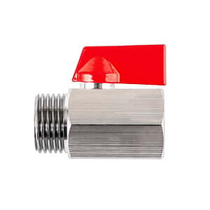 มินิบอลวาล์วทองเหลือง LL1027B ผ/ม 1/4"