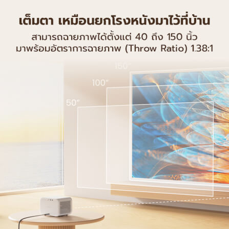 โปรเจคเตอร์ YABER L2S (พร้อมลำโพง JBL ในตัว)_5