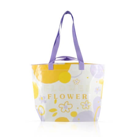 กระเป๋าช้อปปิ้ง VAVAZ รุ่น FLOWER สีเหลือง-ม่วง_1