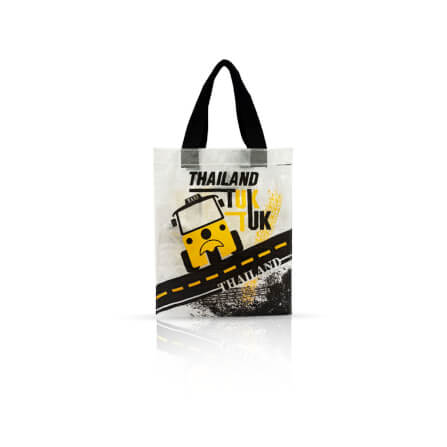 กระเป๋าอเนกประสงค์ VAVAZ รุ่น TOTE BAG ขนาด 25X10X32 ซม. ลายไทยแลนด์ ตุ๊กตุ๊ก สีเหลือง_1