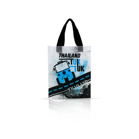 กระเป๋าอเนกประสงค์ VAVAZ รุ่น TOTE BAG ขนาด 25X10X32 ซม. ลายไทยแลนด์ ตุ๊กตุ๊ก สีฟ้า_1