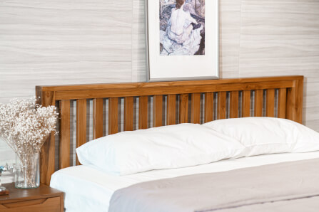 เตียงนอนไม้สัก 5 ฟุต SIGNATURE ONCE รุ่น SO - 009 สีทีค_4