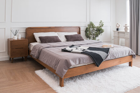 เตียงนอนไม้สัก 6 ฟุต SIGNATURE ONCE รุ่น SO - 011 สีทีค_1