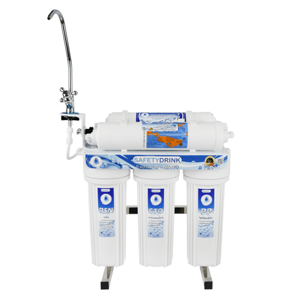 เครื่องกรองน้ำดื่ม 5 ขั้นตอน SAFETYDRINK รุ่น EXTRA PURE NANO (STANDARD)