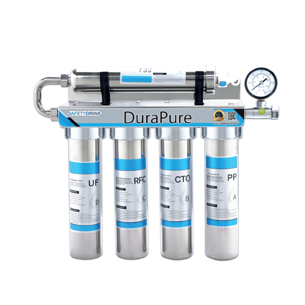 เครื่องกรองน้ำดื่ม 5 ขั้นตอน SAFETYDRINK รุ่น DURAPURE UF STAINLESS STEEL_1