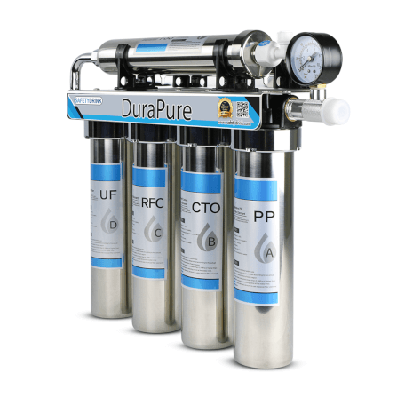 เครื่องกรองน้ำดื่ม 5 ขั้นตอน UF (ULTRAFILTRATION) SAFETYDRINK รุ่น DURAPURE สแตนเลส_0