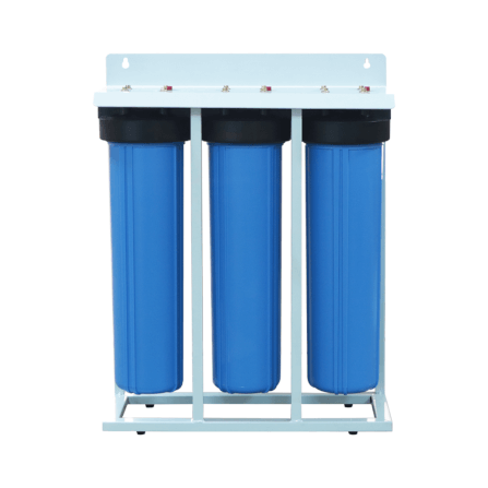 เครื่องกรองน้ำใช้ 3 ขั้นตอน SAFETYDRINK BIGBLUE ขนาด 20 นิ้ว รุ่น BB3S-PCR (พร้อมไส้กรอง PP/CTO/RESIN)_0