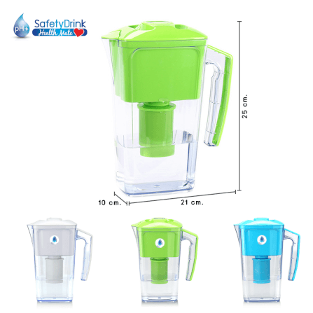 เหยือกกรองน้ำ SAFETYDRINK รุ่น HM-AKP-G (สีเขียว)_3