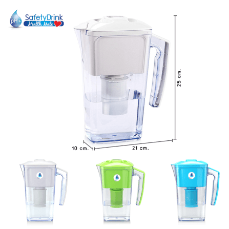 เหยือกกรองน้ำ SAFETYDRINK รุ่น HM-AKP-W (สีขาว)_3