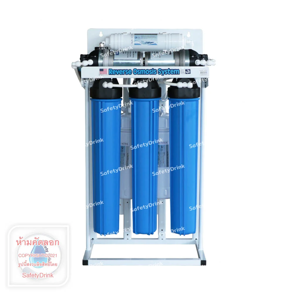เครื่องกรองน้ำดื่ม 5 ขั้นตอน AQUATEK SILVER รุ่น RO 1,000 GPD (พร้อมเฟรมตั้งโครงเหล็กชุบสี)_1
