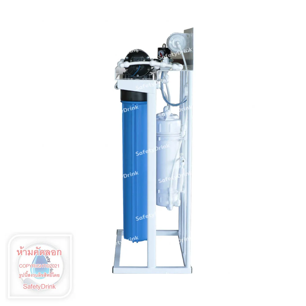 เครื่องกรองน้ำดื่ม 5 ขั้นตอน AQUATEK SILVER รุ่น RO 1,000 GPD (พร้อมเฟรมตั้งโครงเหล็กชุบสี)_4
