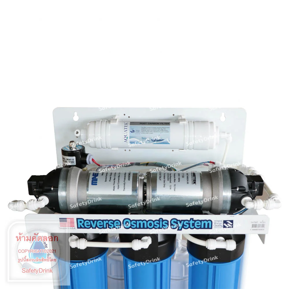 เครื่องกรองน้ำดื่ม 5 ขั้นตอน AQUATEK SILVER รุ่น RO 1,000 GPD (พร้อมเฟรมตั้งโครงเหล็กชุบสี)_5