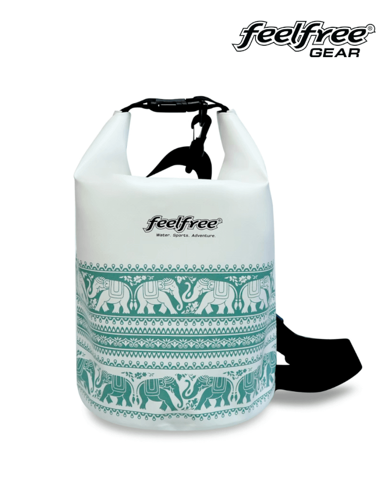 กระเป๋ากันน้ำ FEELFREE DRY TUBE CHANG รุ่นช้าง 3L สีขาว/เขียว
