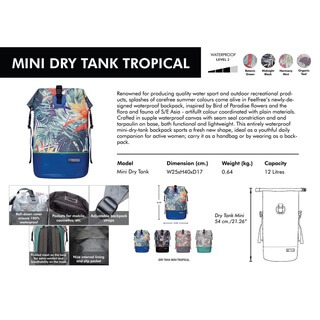 กระเป๋าเป้กันน้ำ FEELFREE TROPICAL MINI DRY TANK สี Harmony Mint_2