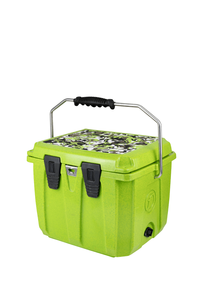ถังน้ำแข็งเกรดพรีเมี่ยม FEELFREE ขนาด 25 ลิตร สี LIME CAMO_6