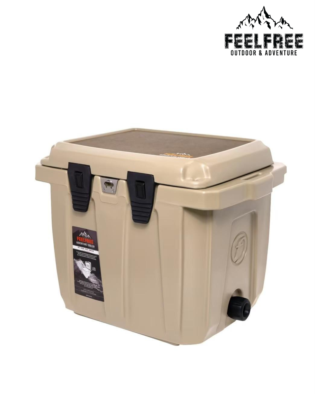 ถังน้ำแข็งเกรดพรีเมี่ยม FEELFREE ขนาด 45 ลิตร สี TAN