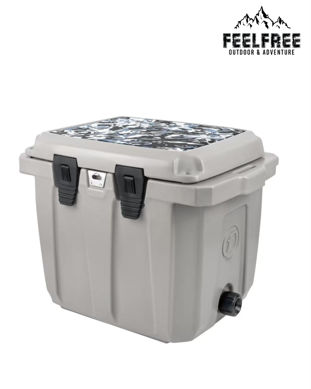 ถังน้ำแข็งเกรดพรีเมี่ยม FEELFREE ขนาด 45 ลิตร สี LIGHT GREY CAMO_0