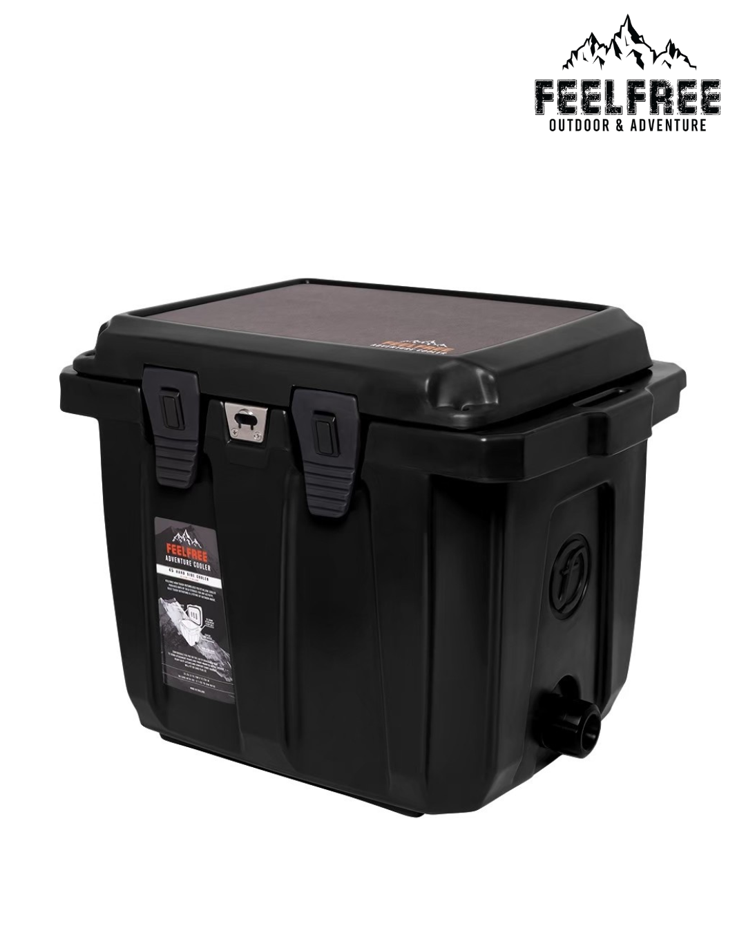 ถังน้ำแข็งเกรดพรีเมี่ยม FEELFREE ขนาด 45 ลิตร สี ALL BLACK