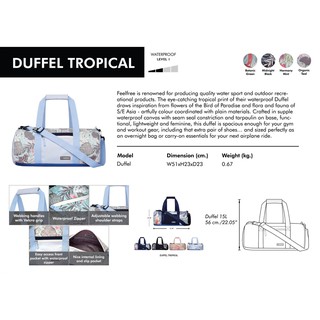 กระเป๋าสะพายกันน้ำ FEELFREE TROPICAL DUFFEL สี HARMONY MINT_1